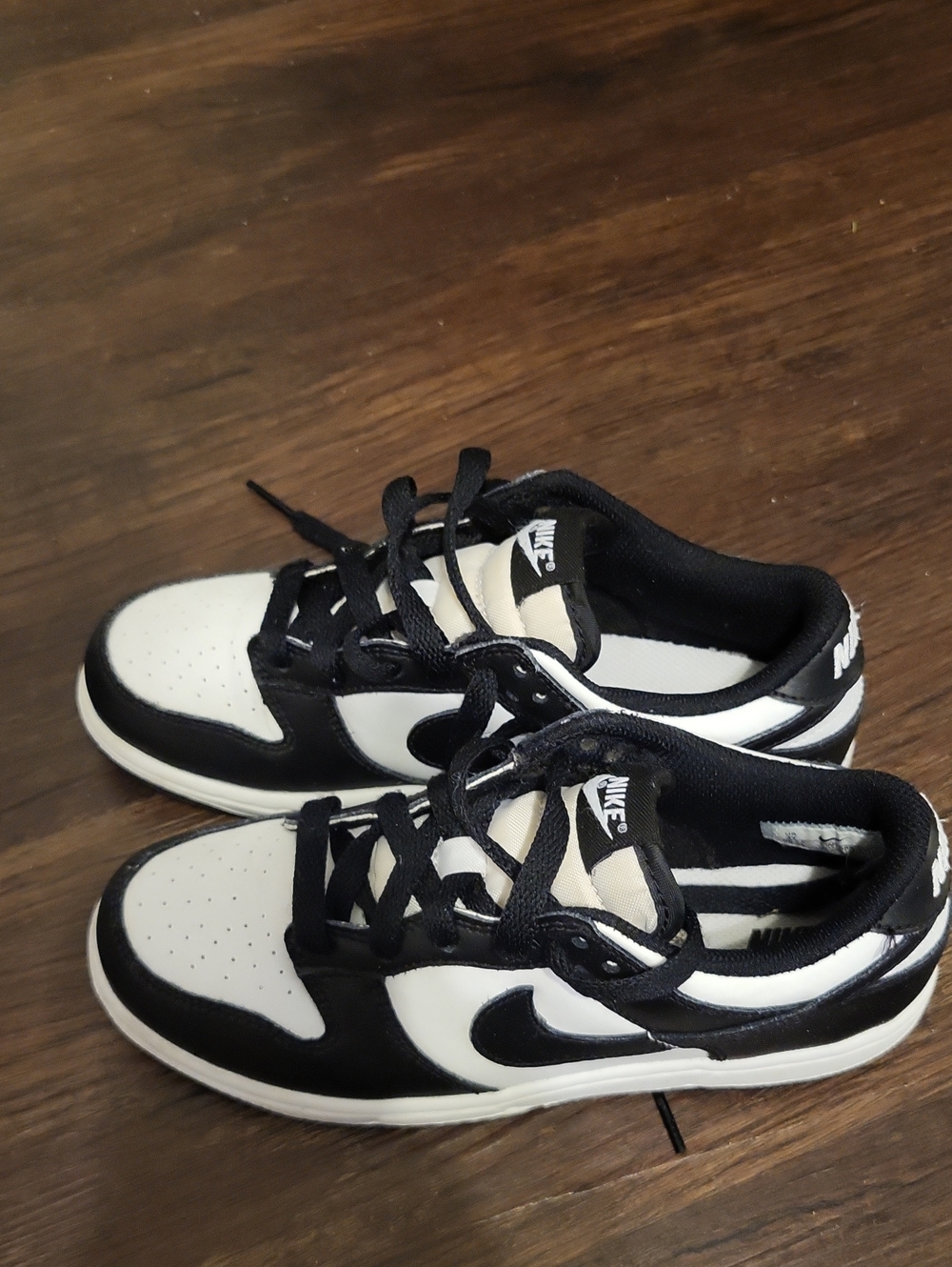 Nike Kid’s Black and White Low-Top Sneakers